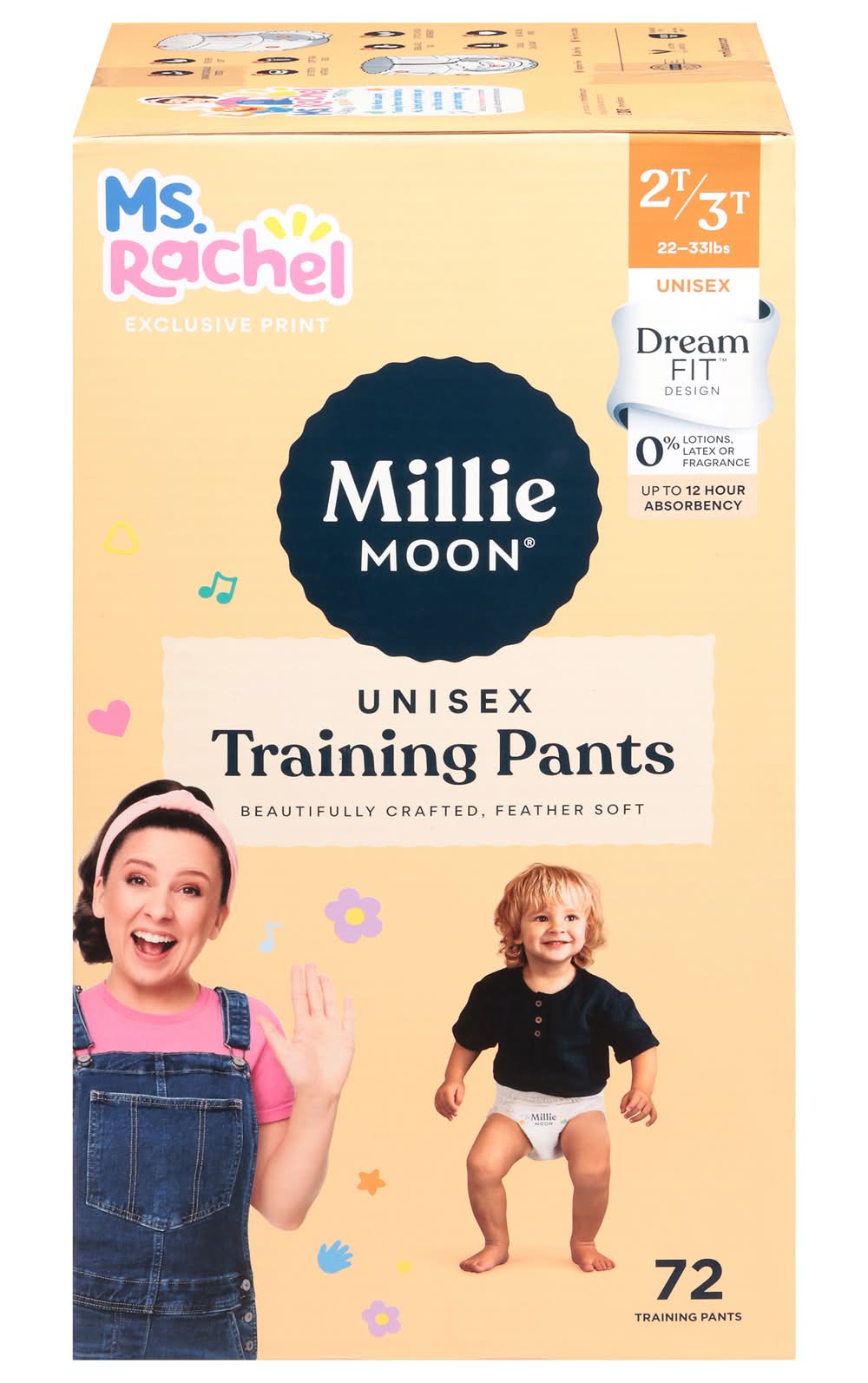 Millie Moon Training Pants, 2T-3T (72 ct)