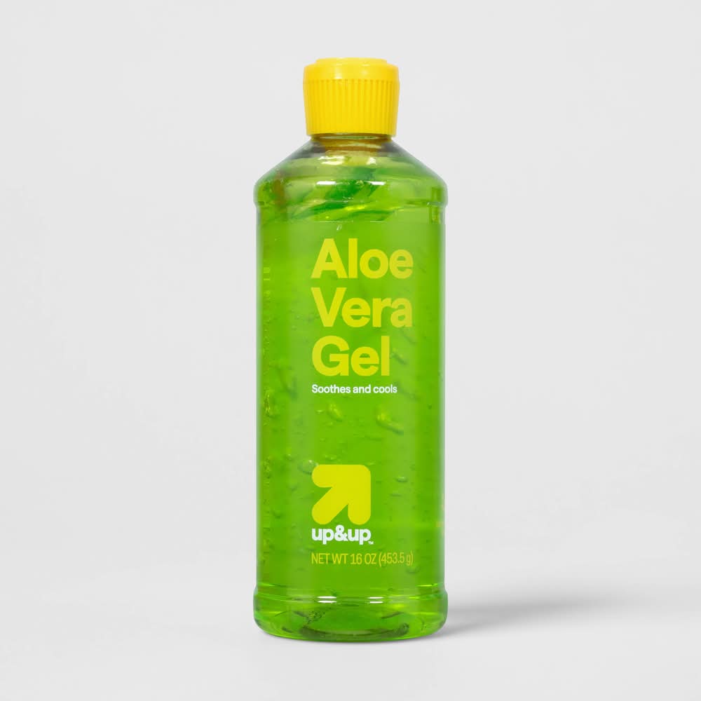 Green Aloe Vera Gel -16oz - up&up™: Whole Body After Sun Treatment, 16oz, Gel Form