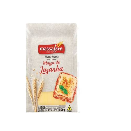 Massa leve massa fresca de lasanha (500 g)