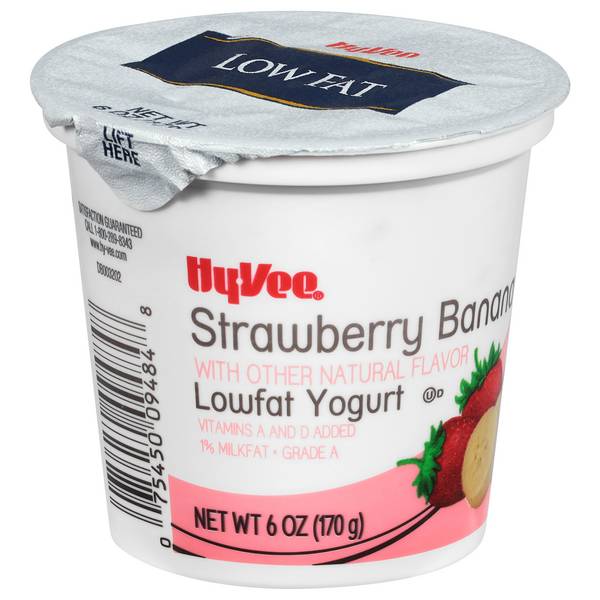 Hy-Vee Strawberry Banana Lowfat Yogurt
