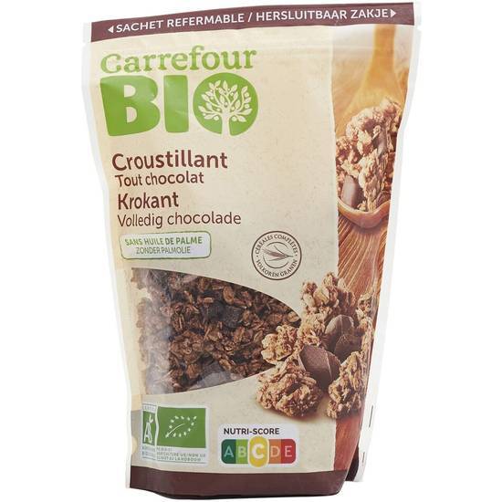 Carrefour Bio - Croustillant céréales (chocolat )