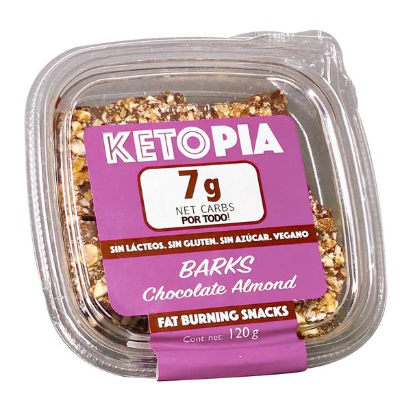 Ketopia barks chocolate almond (domo 120 g)