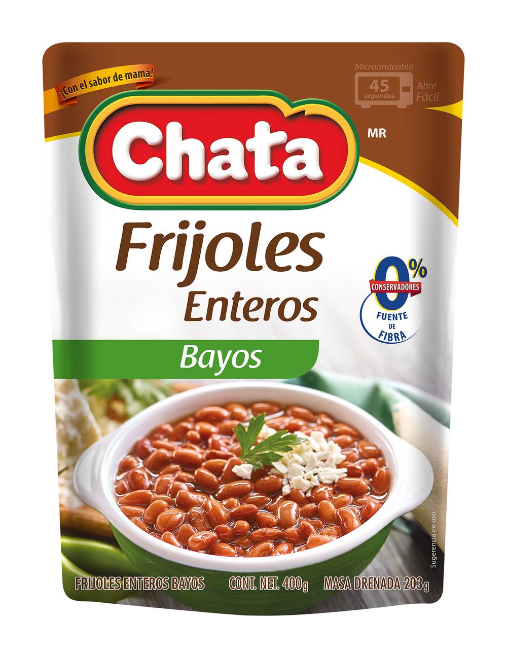 Chata · Frijoles enteros bayos (400 g)