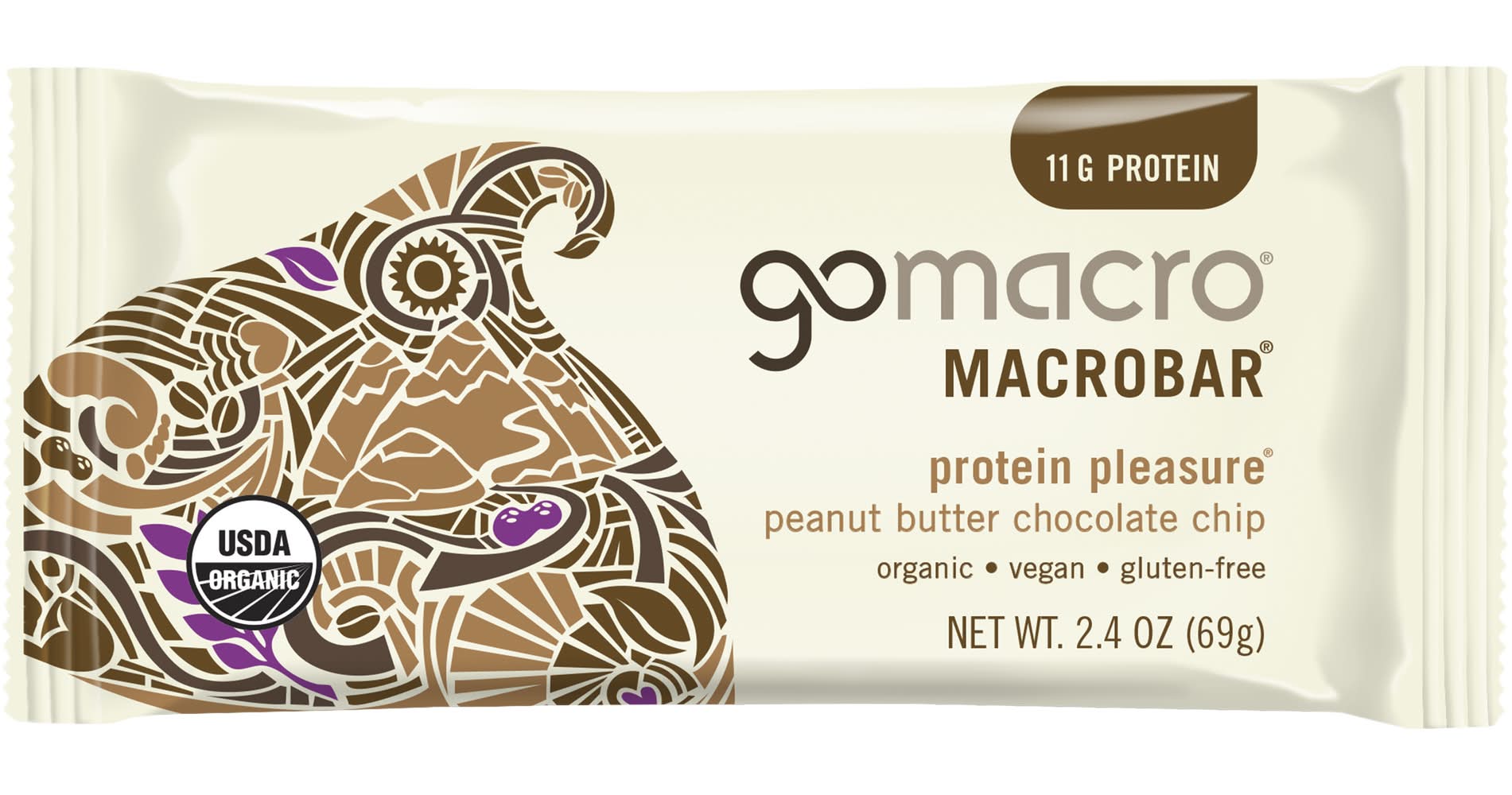 GoMacro Protein Bar, Peanut Butter Chocolate Chip (2.4 oz)