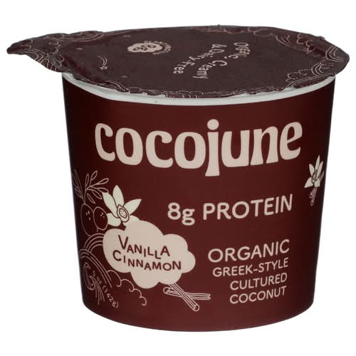 Cocojune Organic Vanilla Cinnamon Greek-Style Cultured Coconut Yogurt