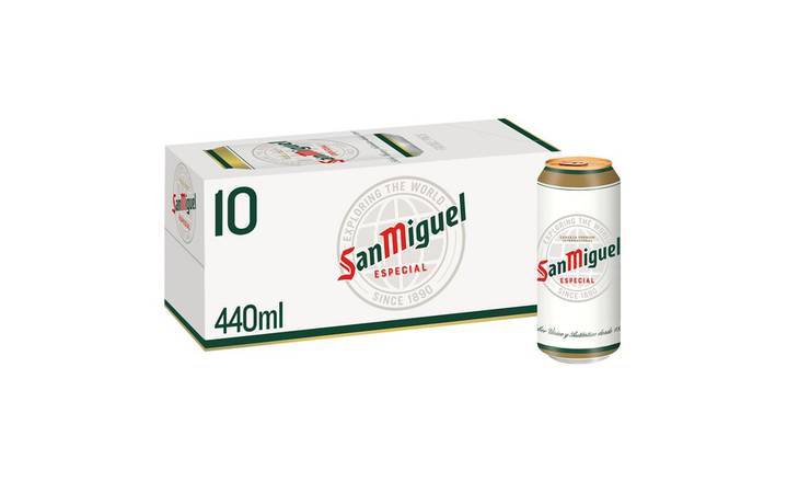 San Miguel Lager Beer 10 x 440ml Cans (396729)