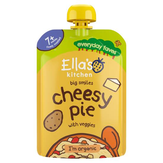 Ella's Kitchen Organic Cheesy Pie With Veggies Pouch For 7+ Months Baby (130g)