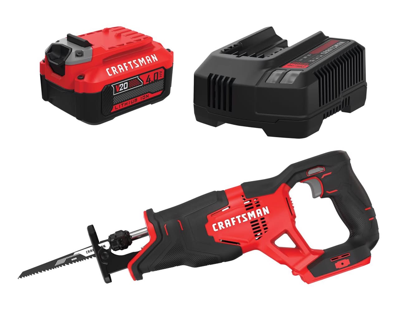 Craftsman Battery Starter Kit And Recip Saw Bundle