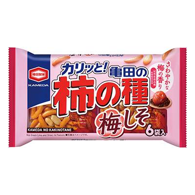 亀田製菓　柿の種　梅しそ　６袋入　１６４ｇ