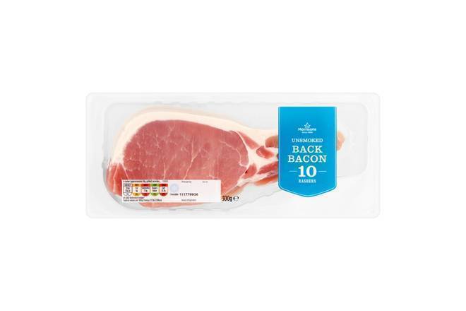Morrisons Unsmoked Back Bacon 300g