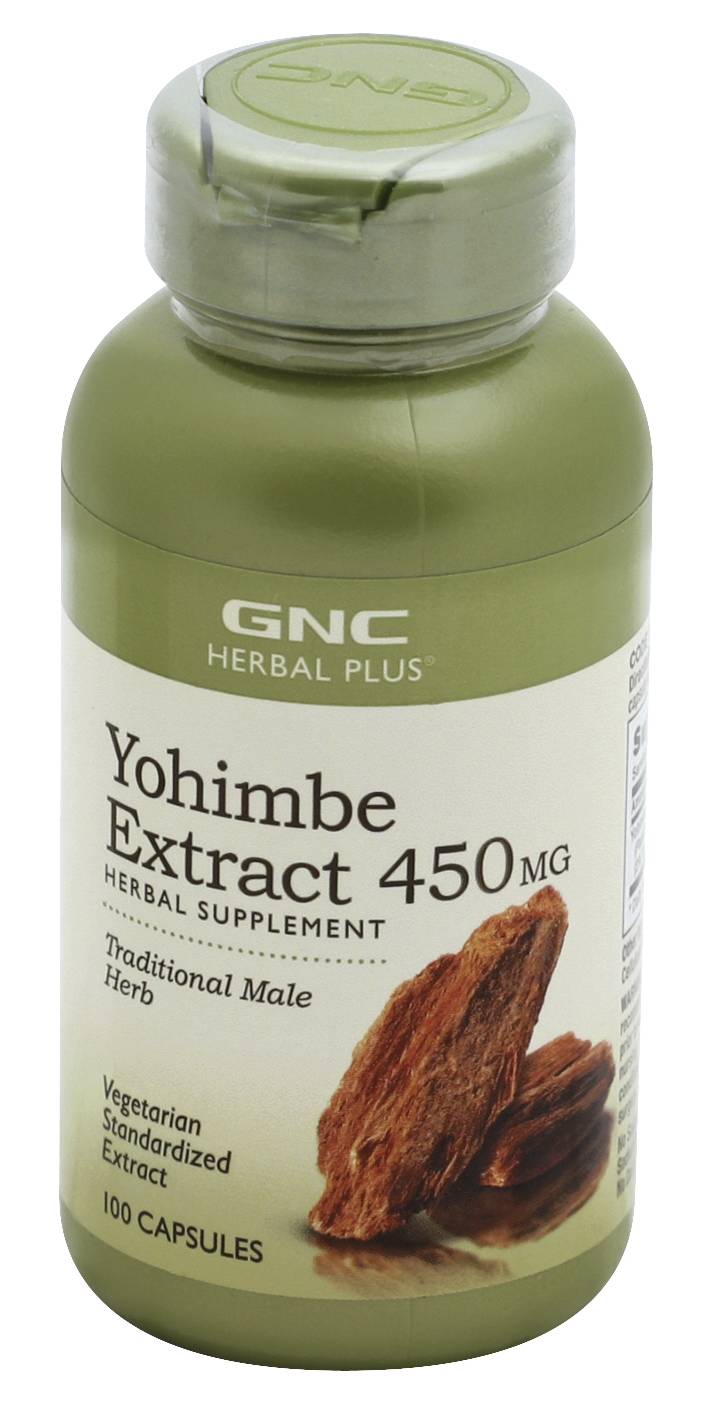 GNC Herbal Plus Yohimbe Extract 450 mg Capsules (2.4 oz)