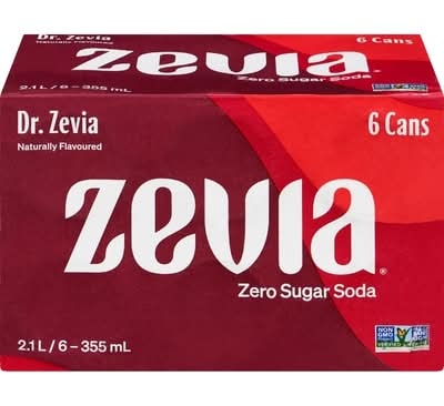 Dr. Zevia Zero Calories Soda (6 x 355 ml)