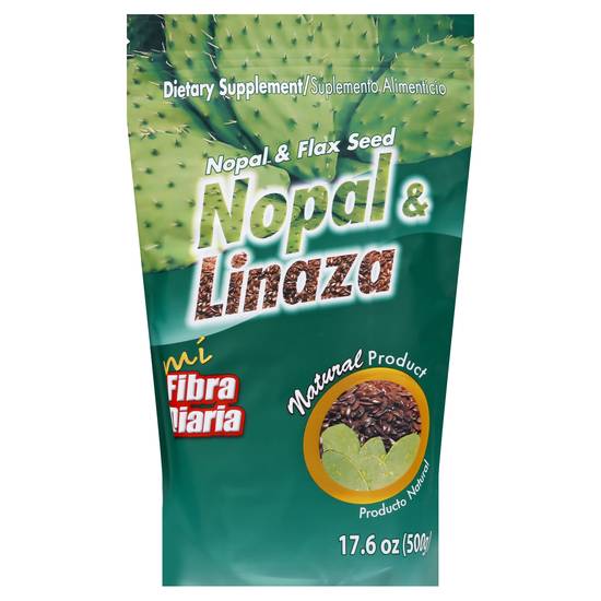 Mi Fibra Diaria Nopal Y Linaza / Nopal & Flax Seeds