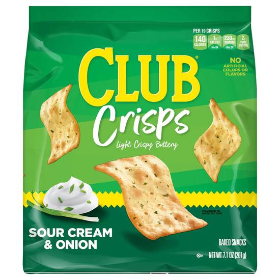 Club Sour Cream Cracker Crisps (onion)