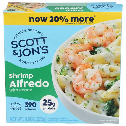 Scott & Jon's Shrimp Alfredo Pasta Bowl