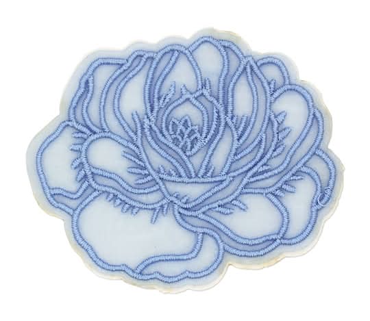 Spring Blue Flower Iron-On & Adhesive Patch By Make Market