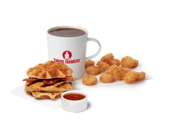 Chicken & Waffles Breakfast Sandwich w/ Grilled Filet Meal