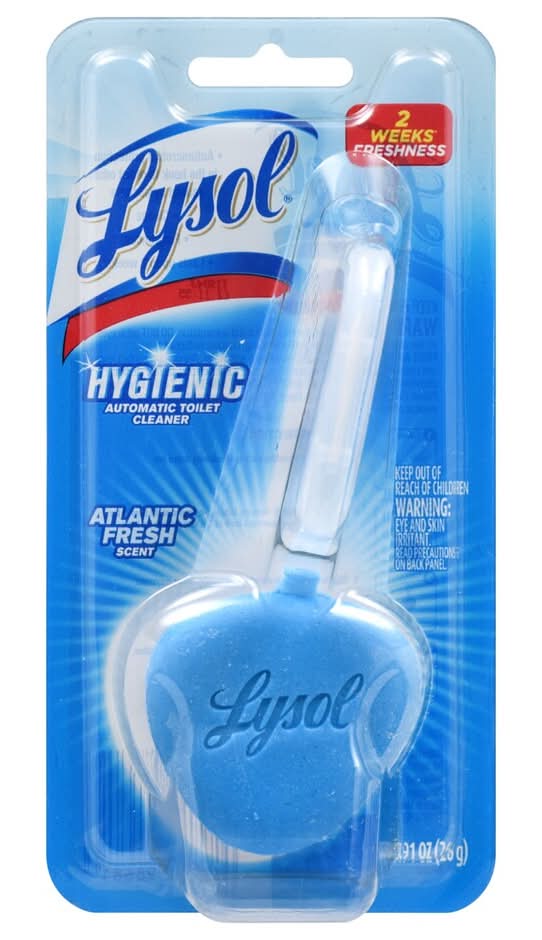 Lysol Scented Hygienic Automatic Toilet Cleaner, Atlantic Fresh (26 g)
