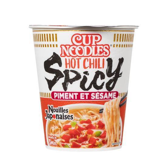 Nissin - Cup nouilles japonaises hot chili épicé, piment - sésame (66g)