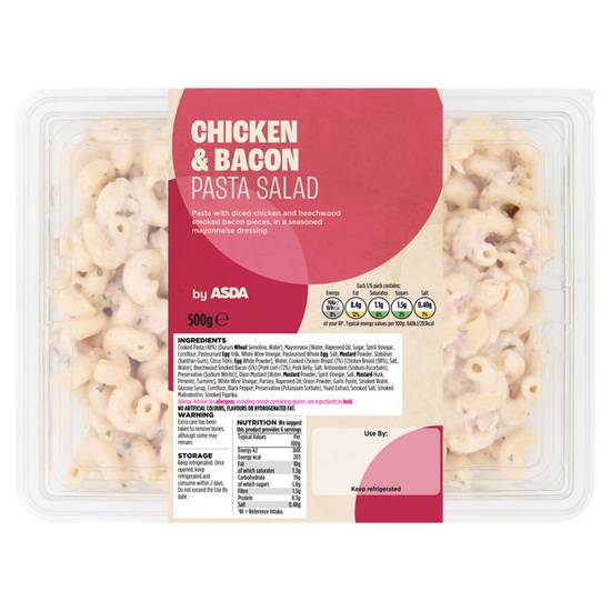 Asda Chicken & Bacon Pasta Salad 500g