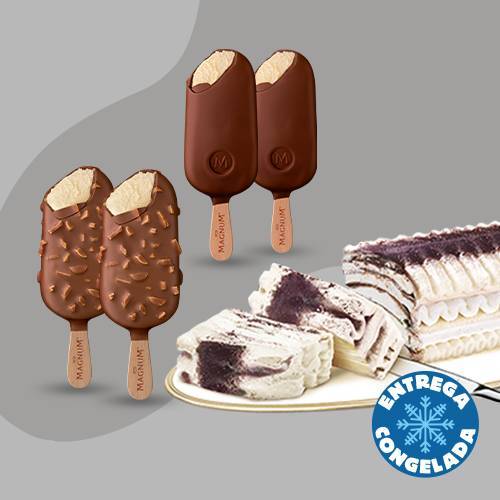 1 Viennetta + 2 Magnum Almendras + 2 Magnum Clasica