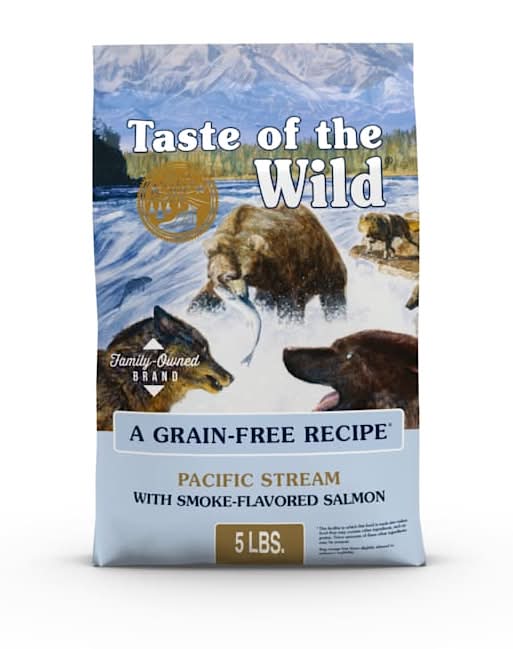 Taste of the Wild Pacific Stream Grain-Free with Smoke-Flavored Salmon Dry Dog Food, 5 lbs.