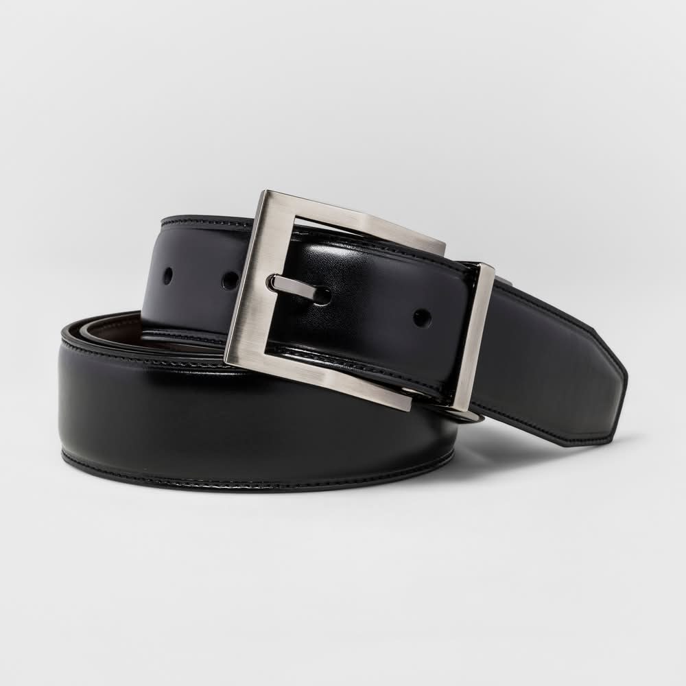 SwissGear Reversible Buckle Belt, Men, L, Black-Brown