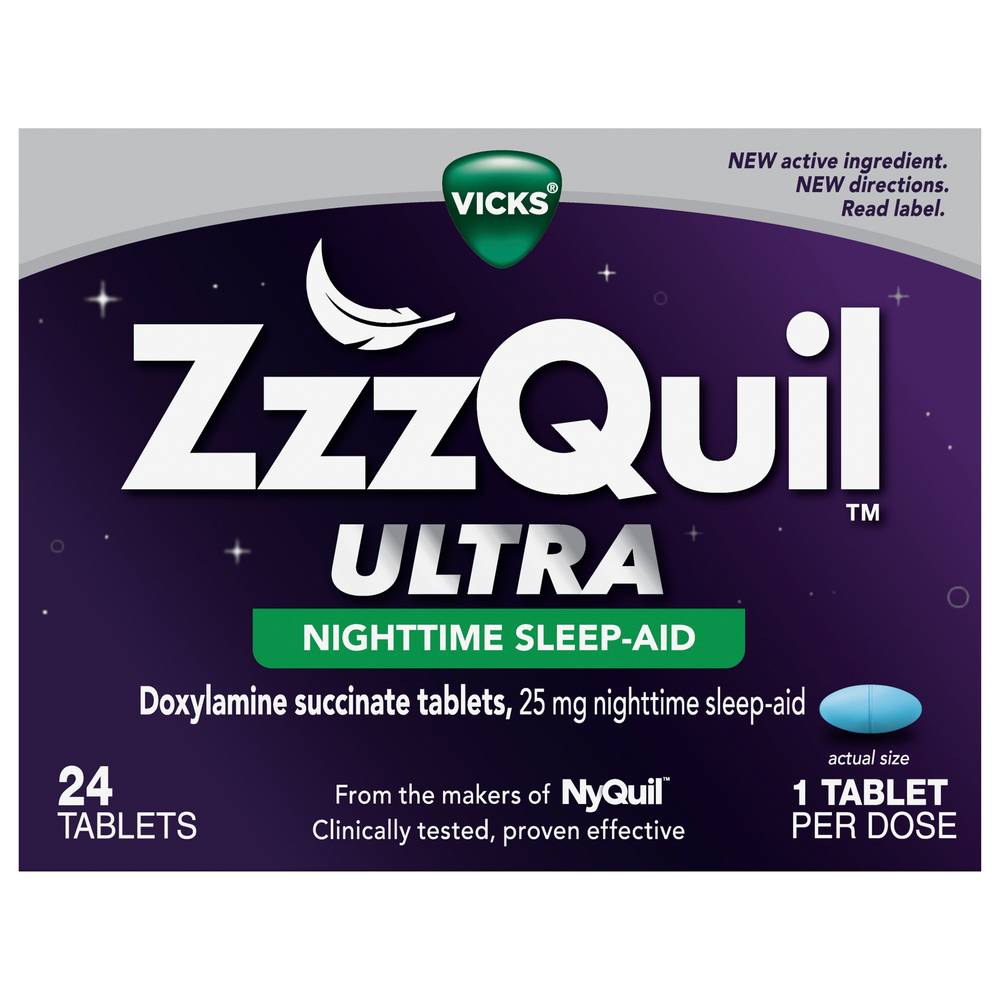 Vicks Zzzquil Ultra 25 mg Nighttime Sleep-Aid (24 ct)