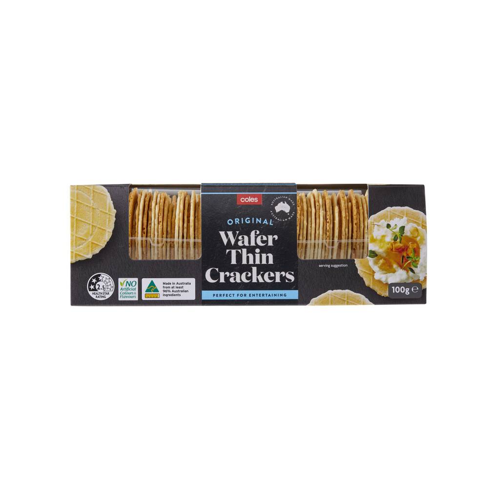 Coles Wafer Crackers 100g