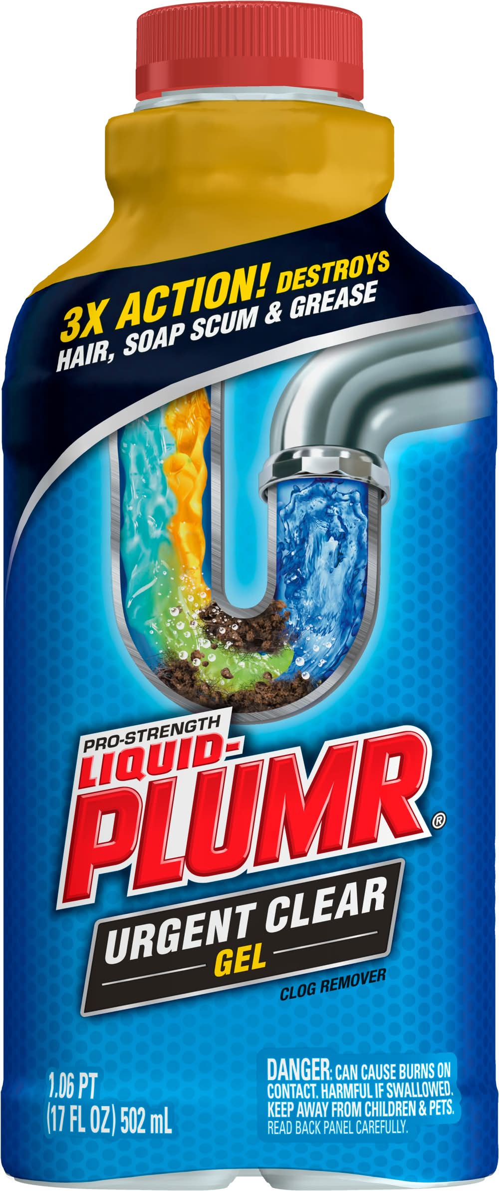 Liquid-Plumr Pro-Strength Urgent Clear Gel Clog Remover (17 fl oz)