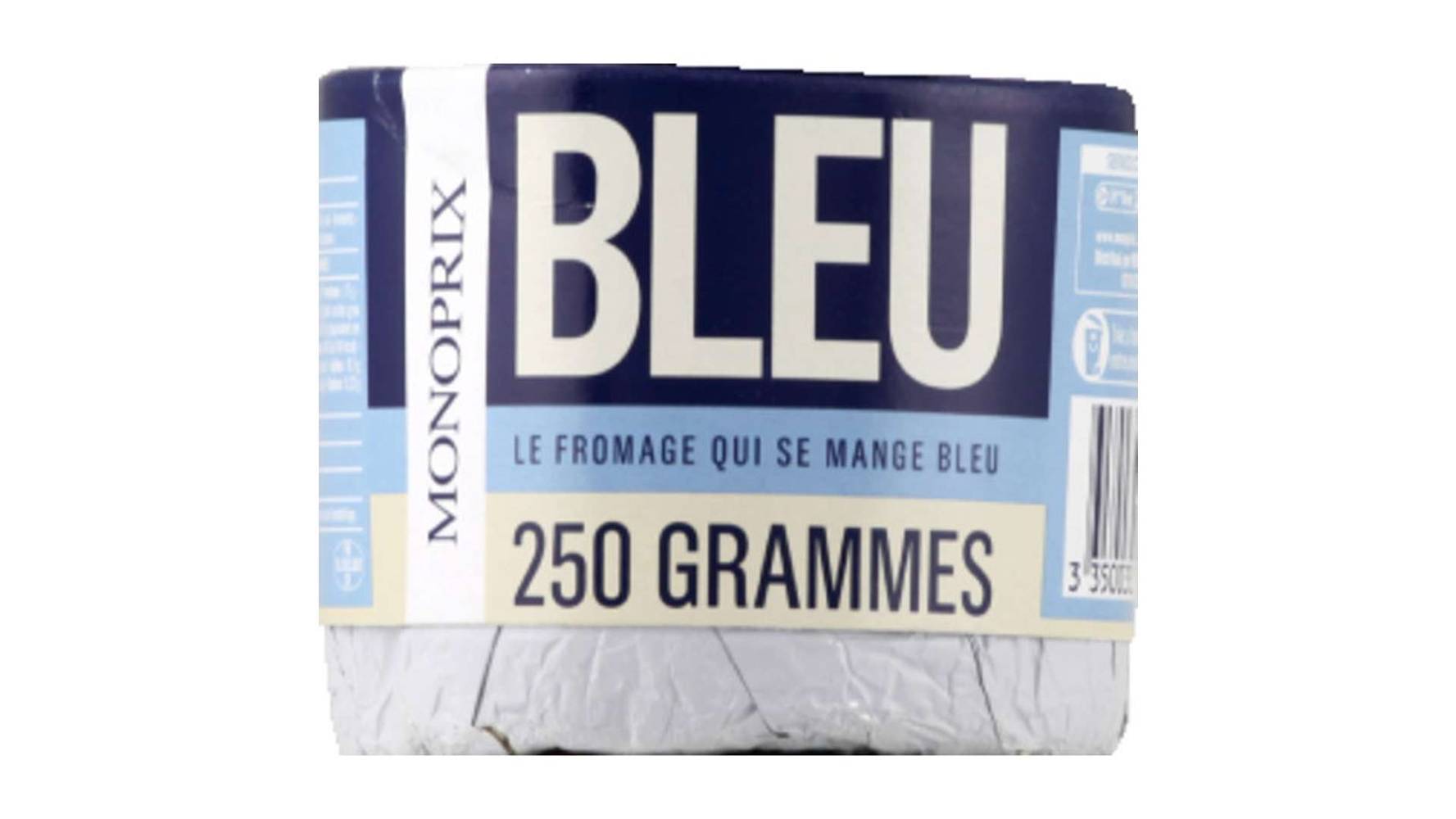 Monoprix Bleu au lait pasteurisé Le fromage de 250g