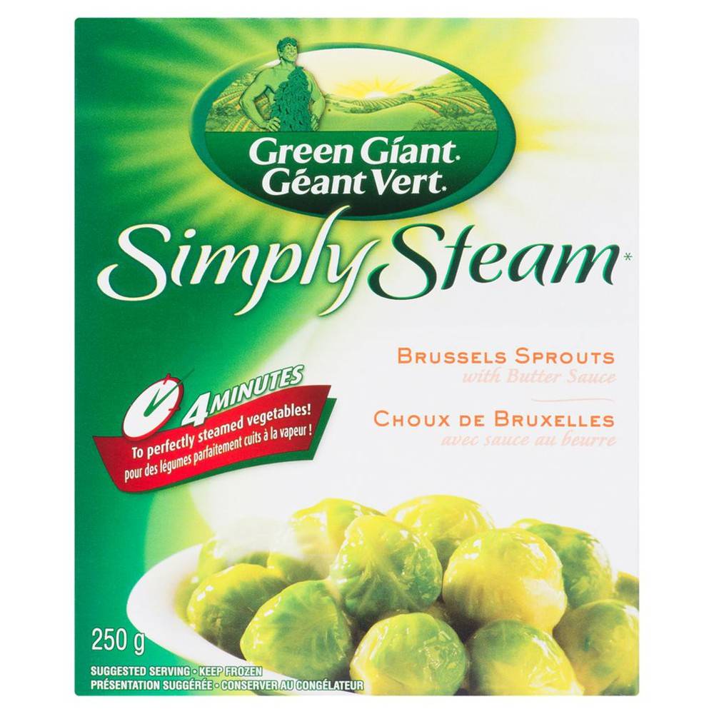 Green Giant Simply Steam Brussels Sprouts With Butter Sauce (250 g)