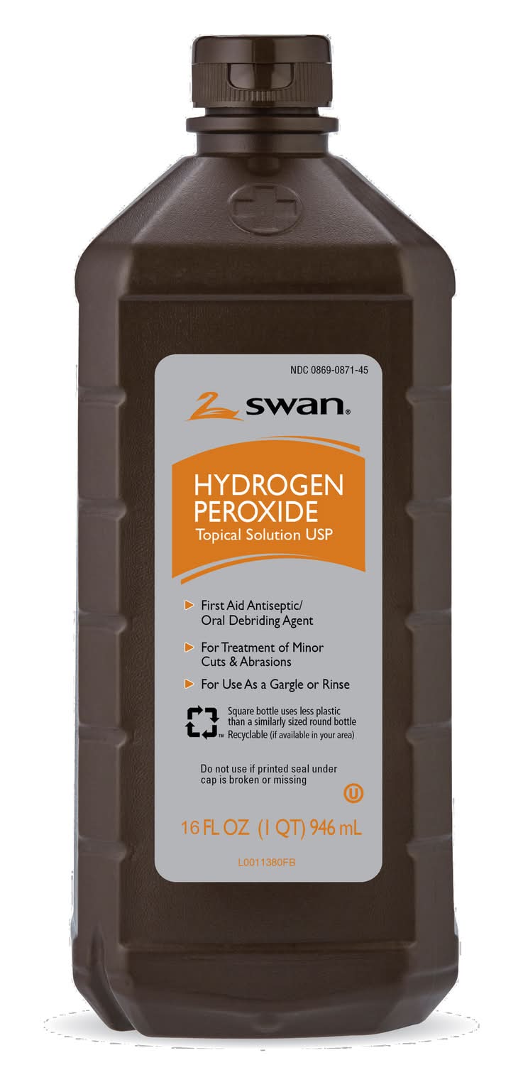 Swan Clear Hydrogen Peroxide 16 Oz 1 Pk