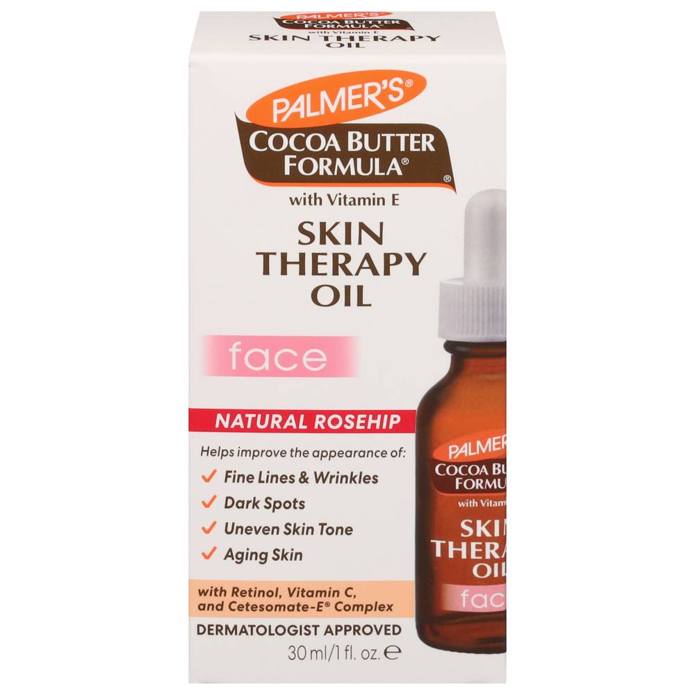 Palmer's Cocoa Butter Formula Rosehip Fragrance Moisturizing Skin Therapy Oil For Face (1 fl oz)