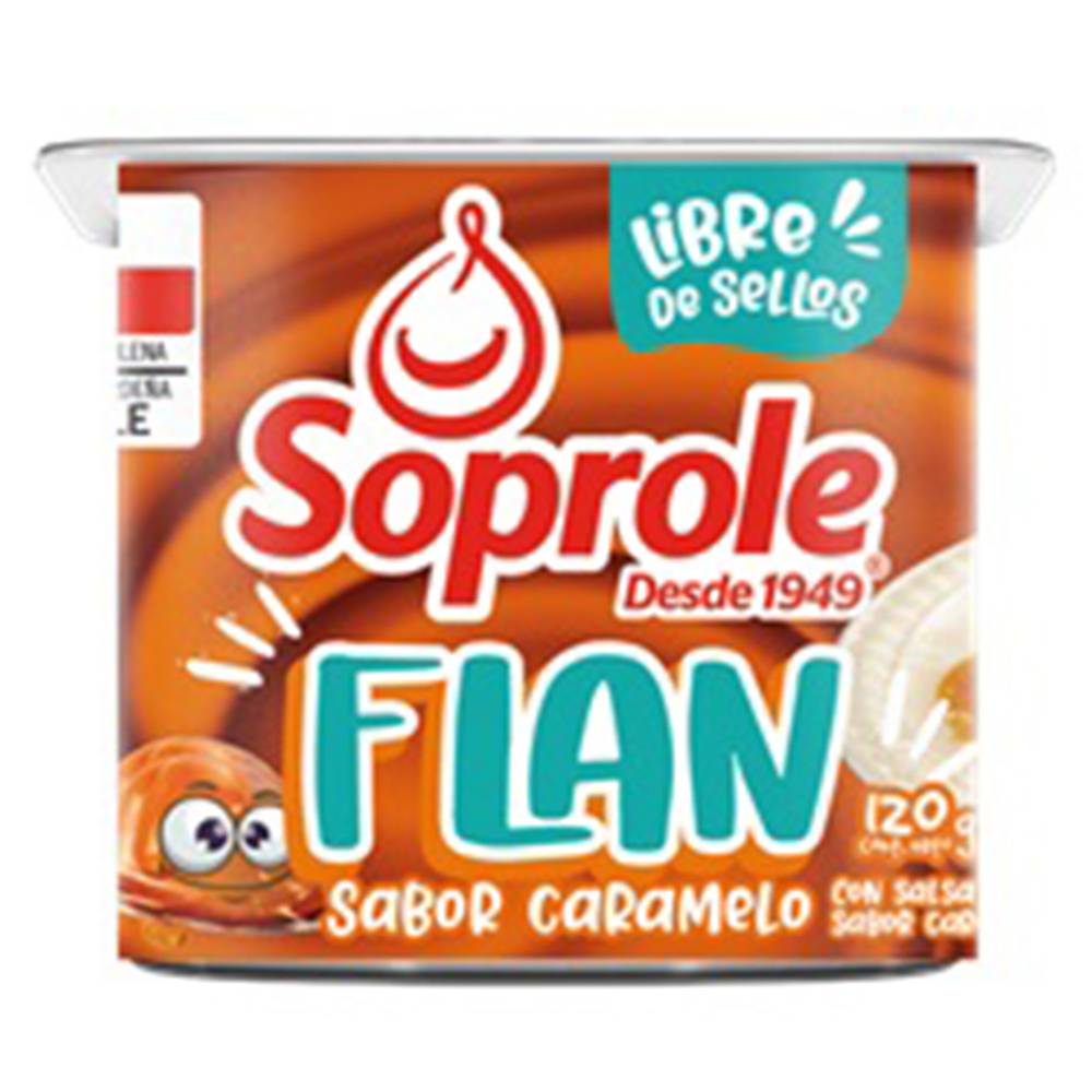 Soprole flan caramelo con salsa de caramelo (pote 120 g)