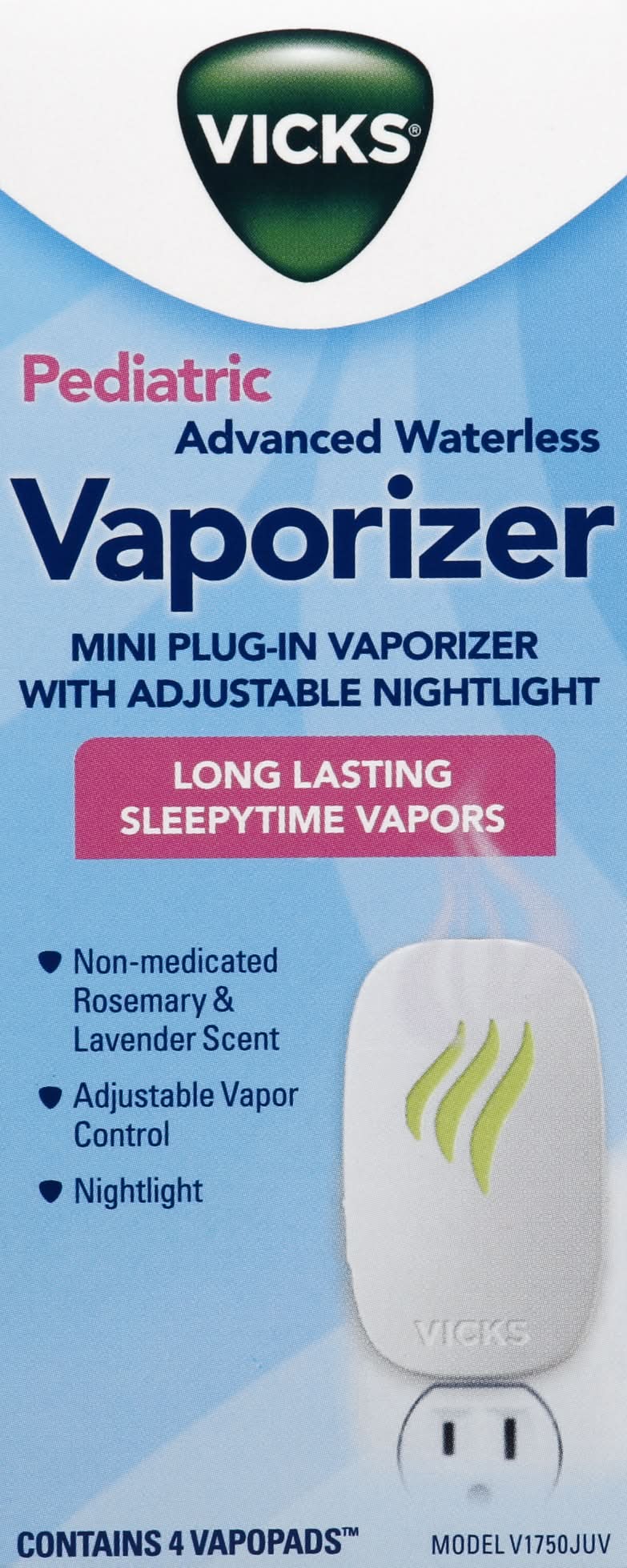 Vicks Pediatric Advanced Waterless Vaporizer With Nightlight