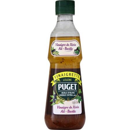Puget - Vinaigrette légère biphasée vinaigre de xérès ail basilic (330ml)