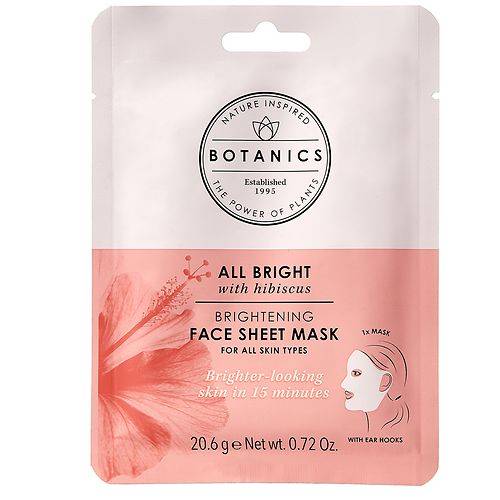 Botanics All Bright Brightening Sheet Mask - 0.72 oz