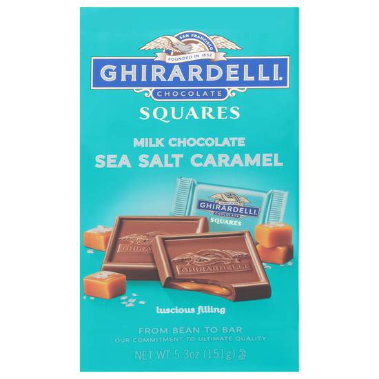 Ghirardelli Milk Chocolate Sea Salt Caramel Squares