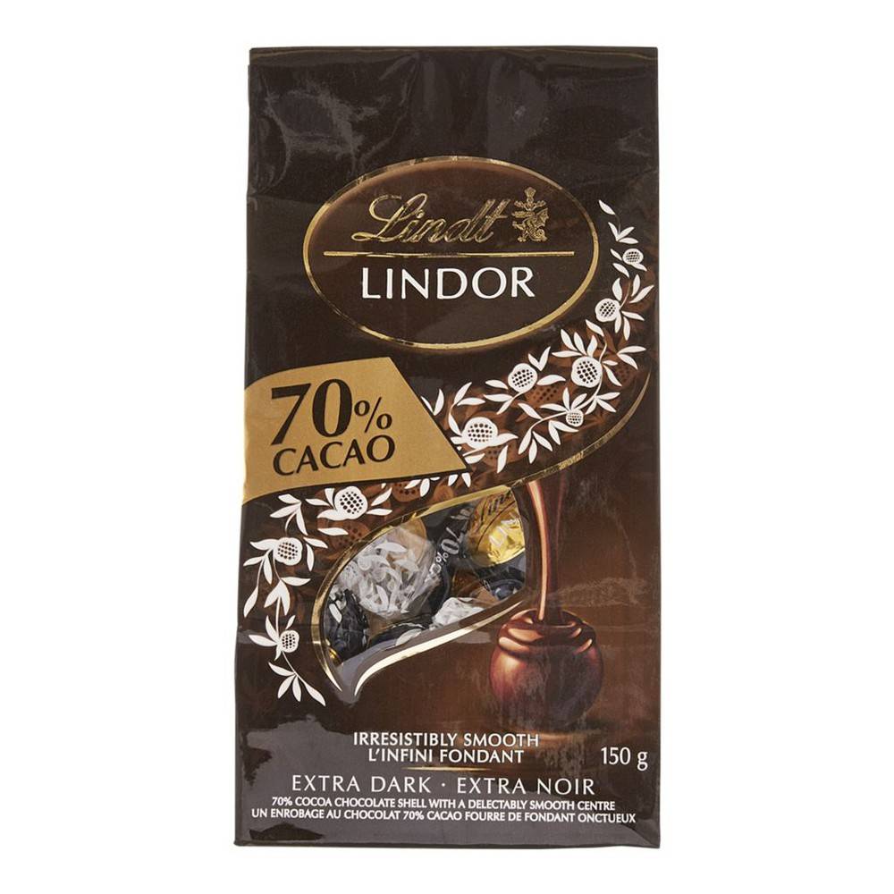 Lindt Lindor 70% Cacao Extra Dark (150 g)