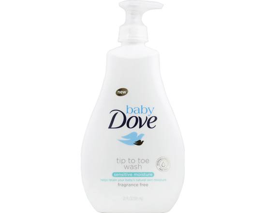 Dove · Baby Sensitive Moisture Fragrance-Free Tip to Toe Wash (20 fl oz)
