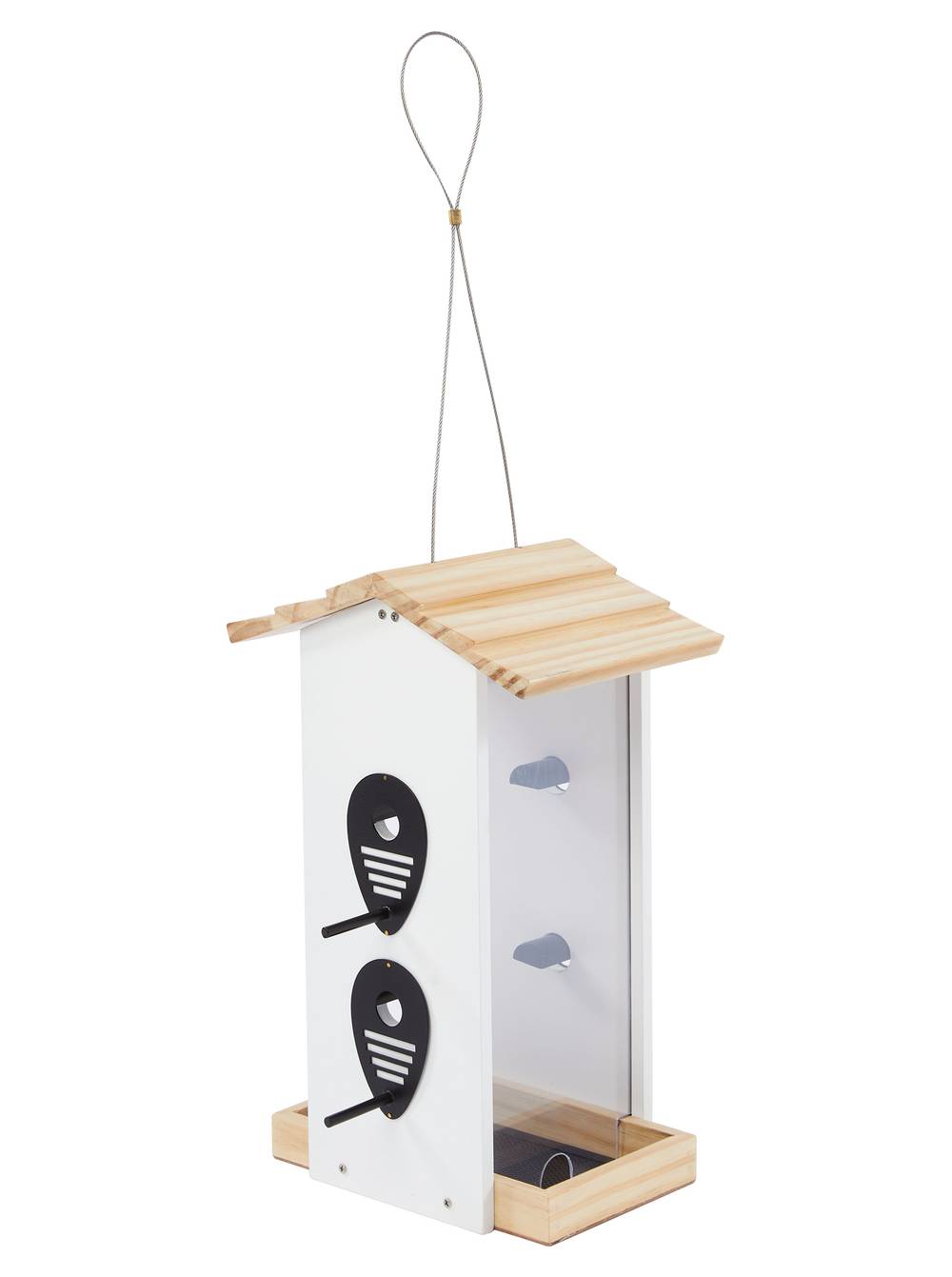 All Living Things Wild Bird Feeder, White-Black