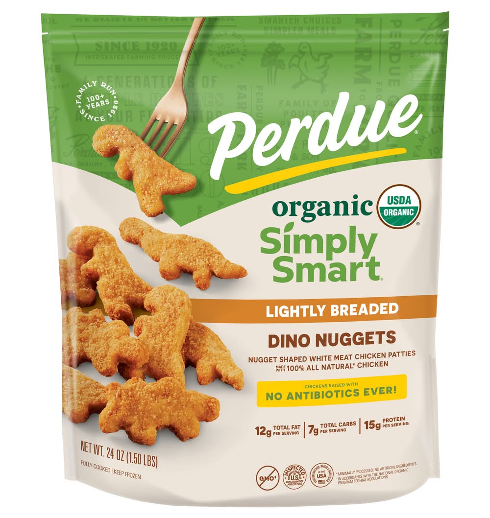 Perdue Simply Smart Organics Lightly Breaded Dino Nuggets (24 oz)