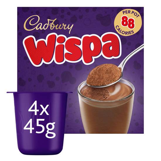 Cadbury Chocolate Wispa Dessert 4 x 45g (180g)