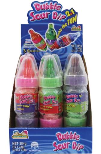 Kids Mania Dubble Sour Dip Lollipops (32g)