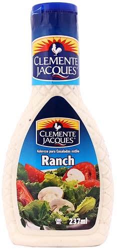 Clemente Jacques · Aderezo estilo ranch para ensaladas (237 ml)