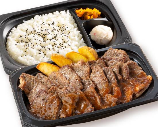 ＭＥ�ＧＡ盛りやわらかカットステーキ約４００ｇ弁当