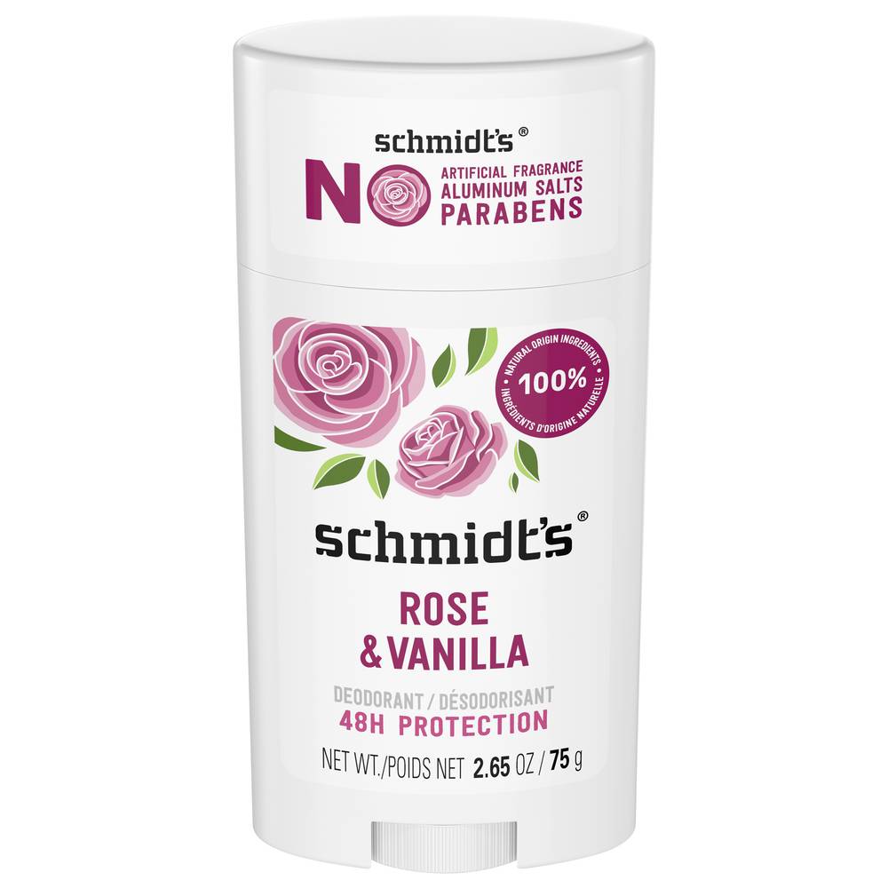 Schmidt's Signature Natural Rose & Vanilla Deodorant