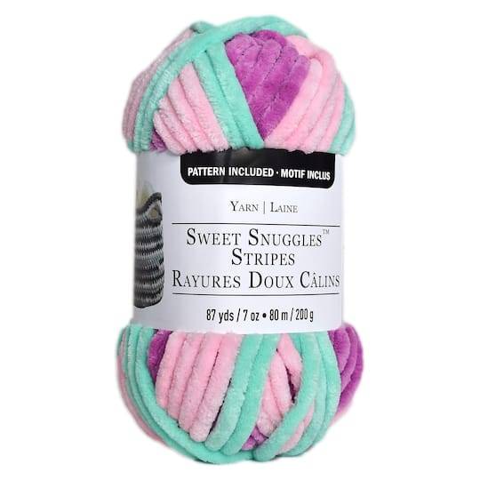 Sweet Snuggles Stripes Yarn By Loops & Threads