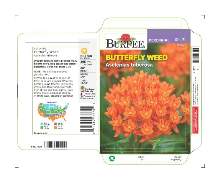 Burpee® Asclepias Butterfly Weed Seeds